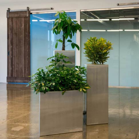 aluminum planters